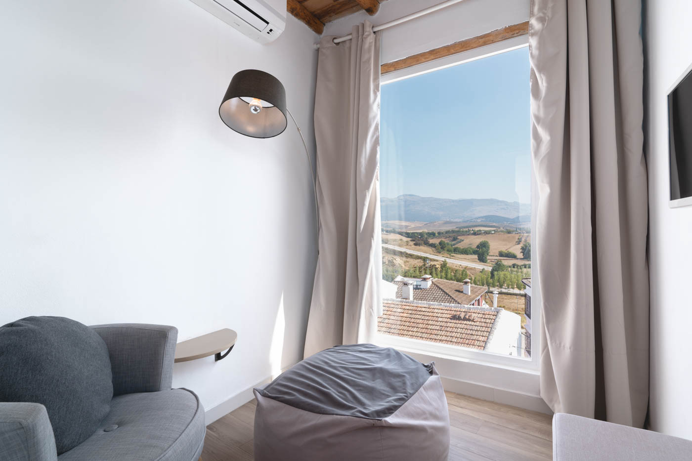 Small living space with views